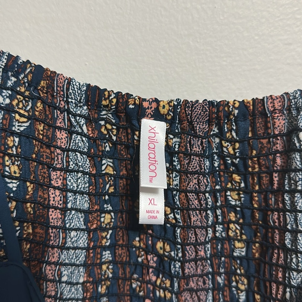 Xhilaration Bohemian Maxi Dress Multicolor Size XL Boho Y2K Hippie Festival - Picture 5 of 6